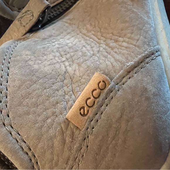 Ecco leather casual booties, gray, size 6 - Picture 6 of 6